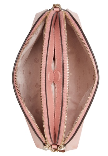 Kate Spade Kate Spade Spencer Double-Zip Dome Crossbody Bag in Serene Pink  k4562 | ZALORA Malaysia