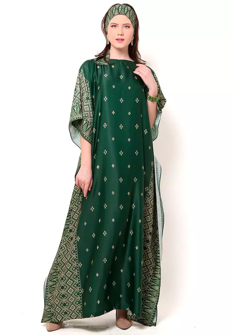 Kanzi Exclusive Short Sleeve Songket Kaftan