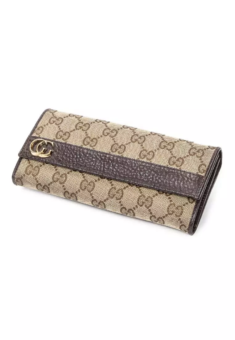 Gucci Beige Canvas Wallet (Pre-Owned)