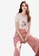 iROO pink High Waist Wide Leg Pants 0F91BAA055741BGS_4