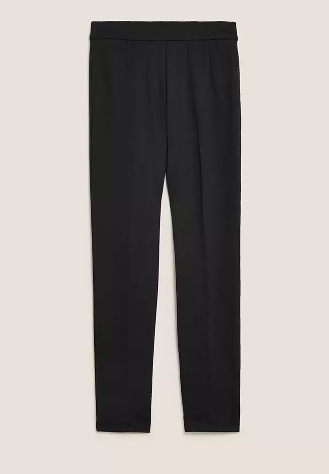 Jersey Slim Fit Ankle Grazer Trousers