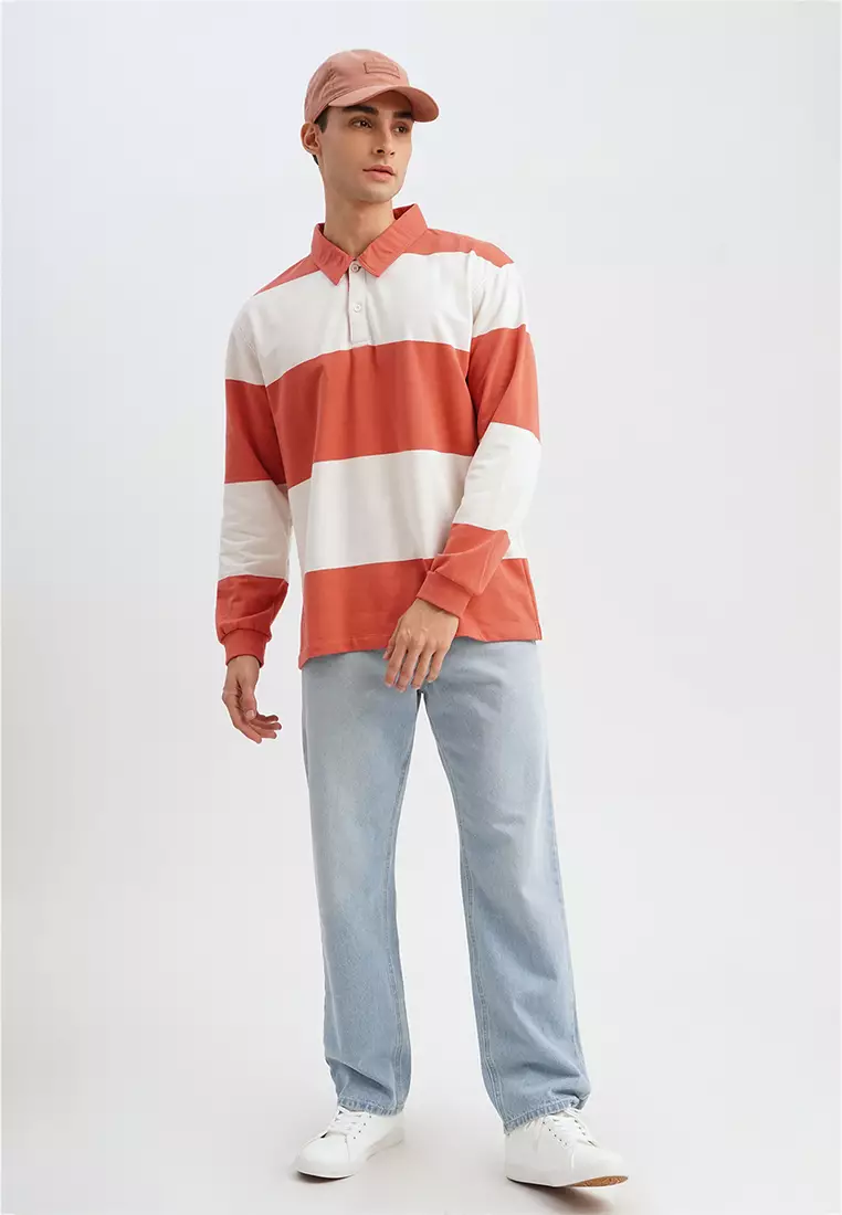 Penshoppe long deals sleeve polo