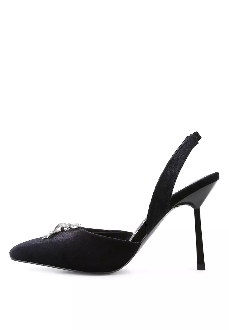 Slingback mules heels on sale