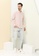 Timberland pink AF Cotton Collar Slim Shirt BC6AEAAB229E48GS_7