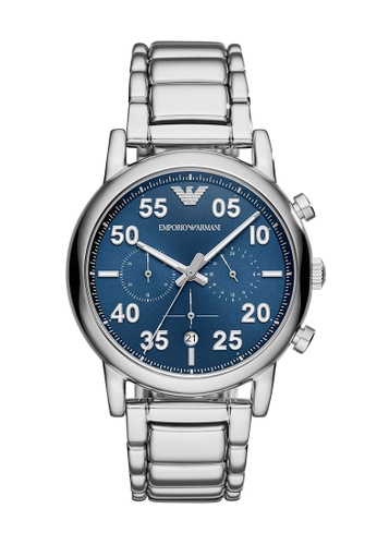 Emporio Armani Luigi Silver Stainless Steel Watch AR11132 | ZALORA  Philippines
