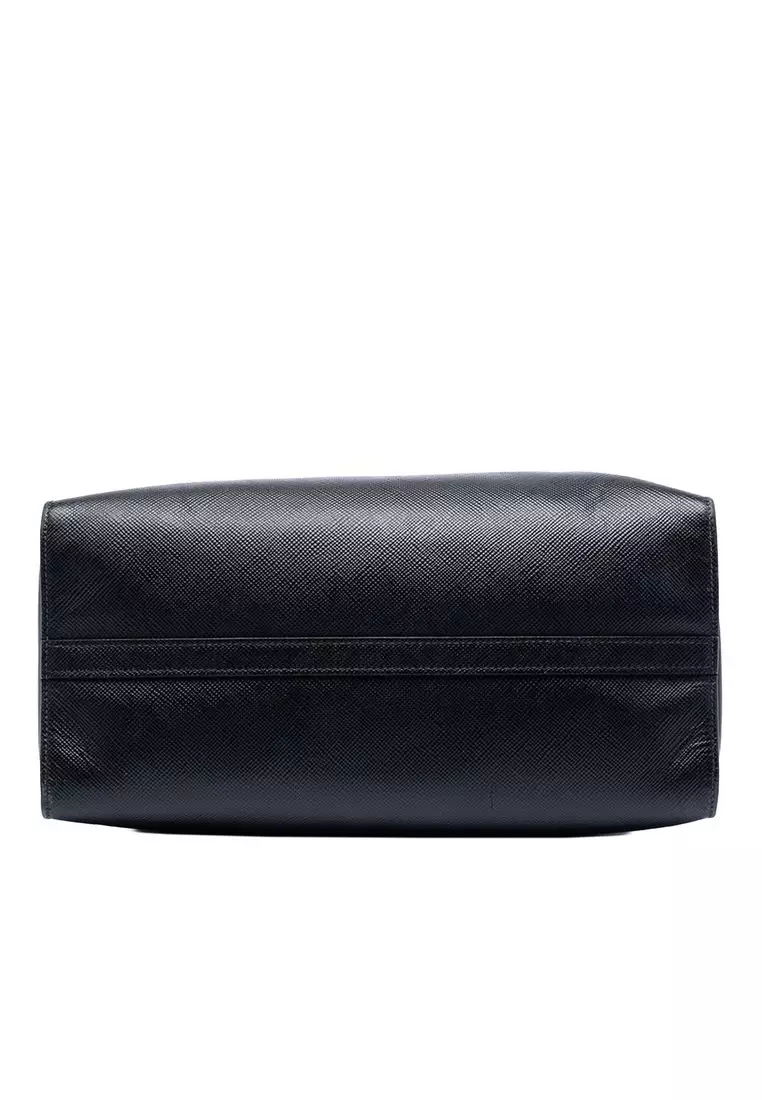 Pre-Loved Prada Saffiano Cuir Monochrome Satchel