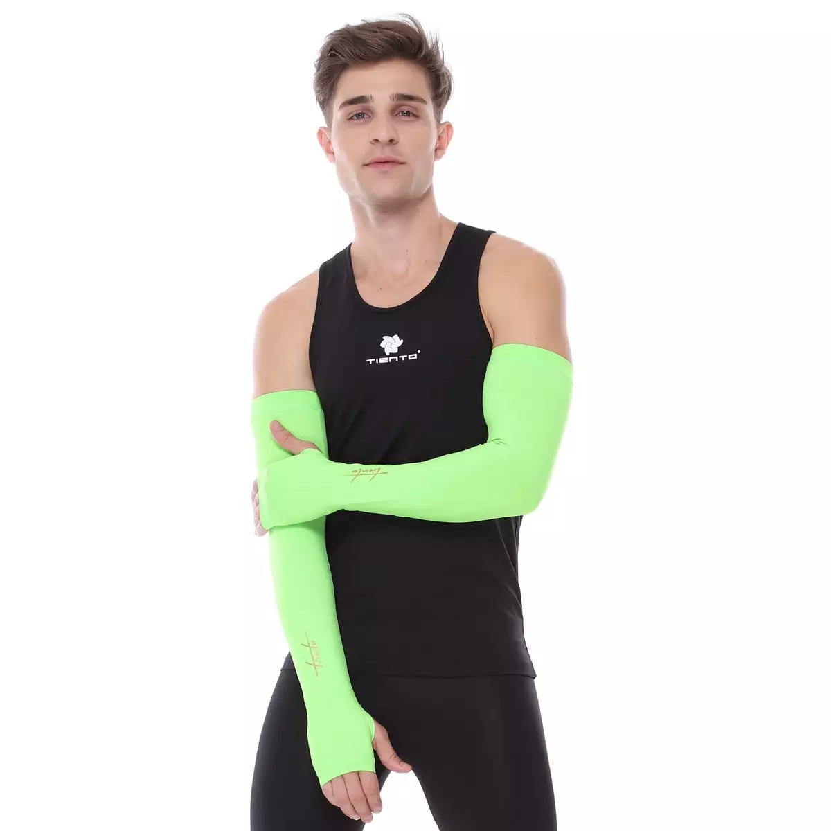Manset Tangan / Hand Sleeve/ Arm Sleeve Greenstab thumbhole Men