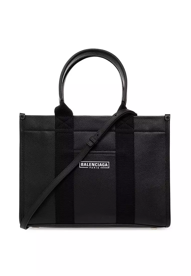 Buy BALENCIAGA Balenciaga Hardware Small Tote Bag in Black Online ...