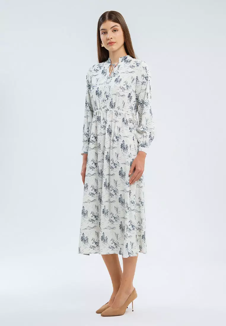 Minimal Arden Dress Ivory Warna IVORY