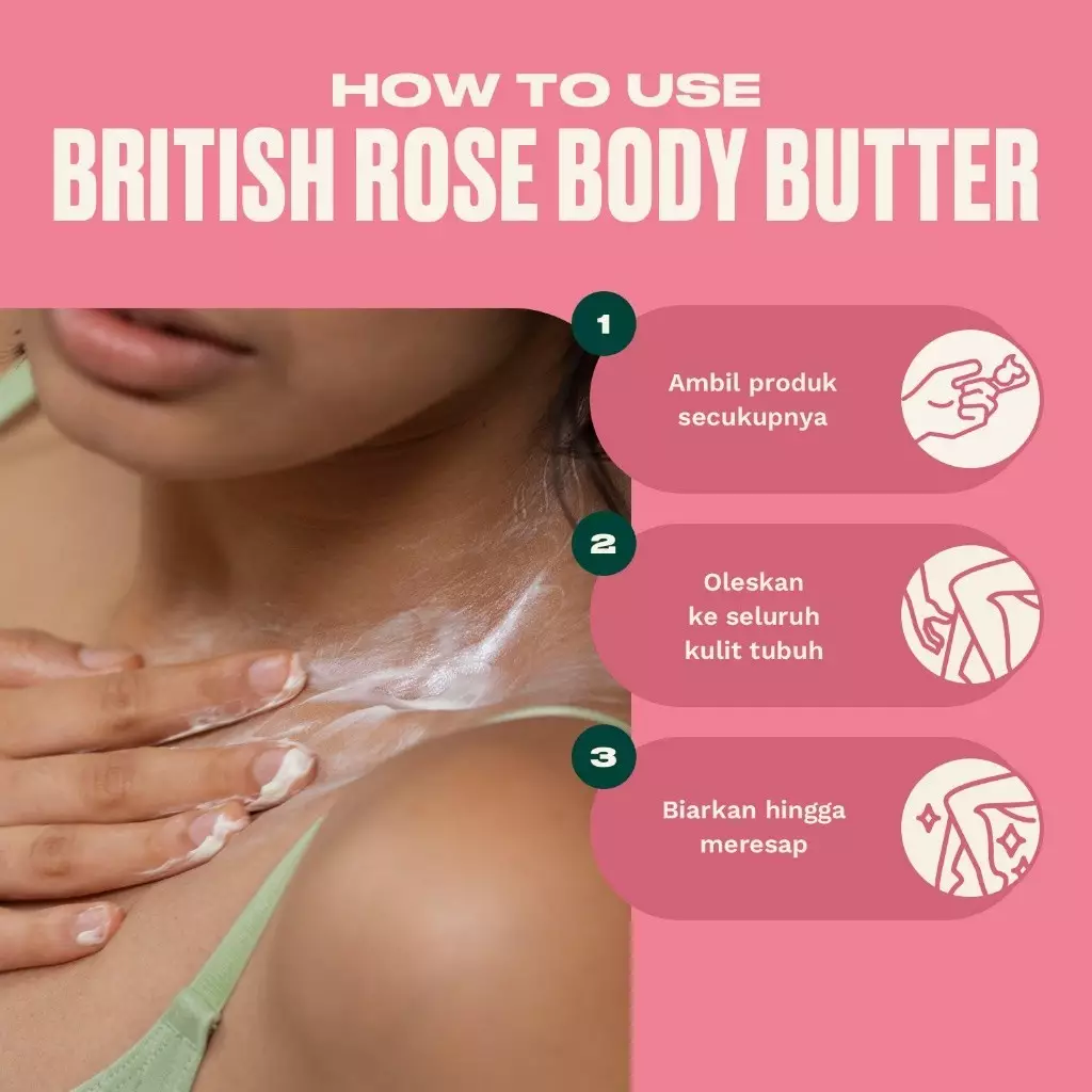 New British Rose Body Butter 200Ml