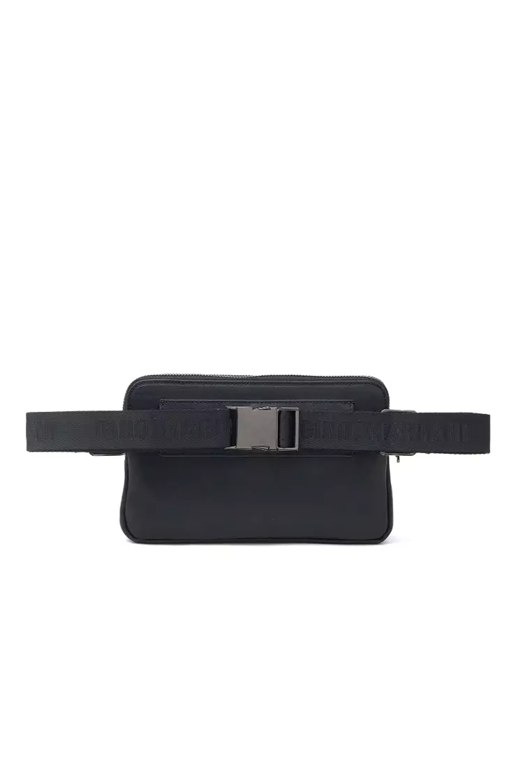 Sling Bag Kulit Pria Gino Mariani Haritz 1 Black