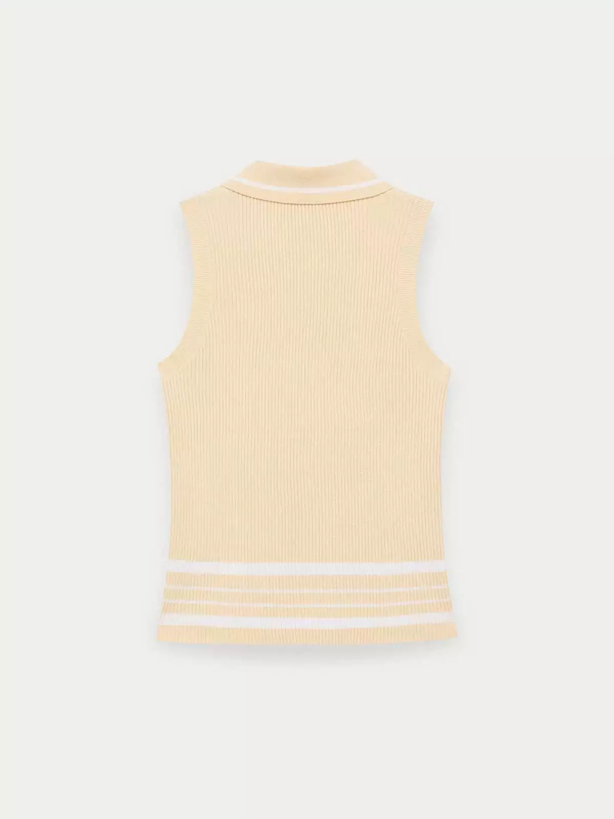 Striped Knit Top - Cream