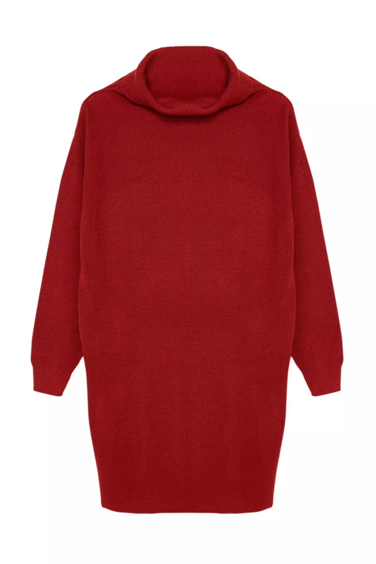 Mini Knitwear Turtleneck Dress