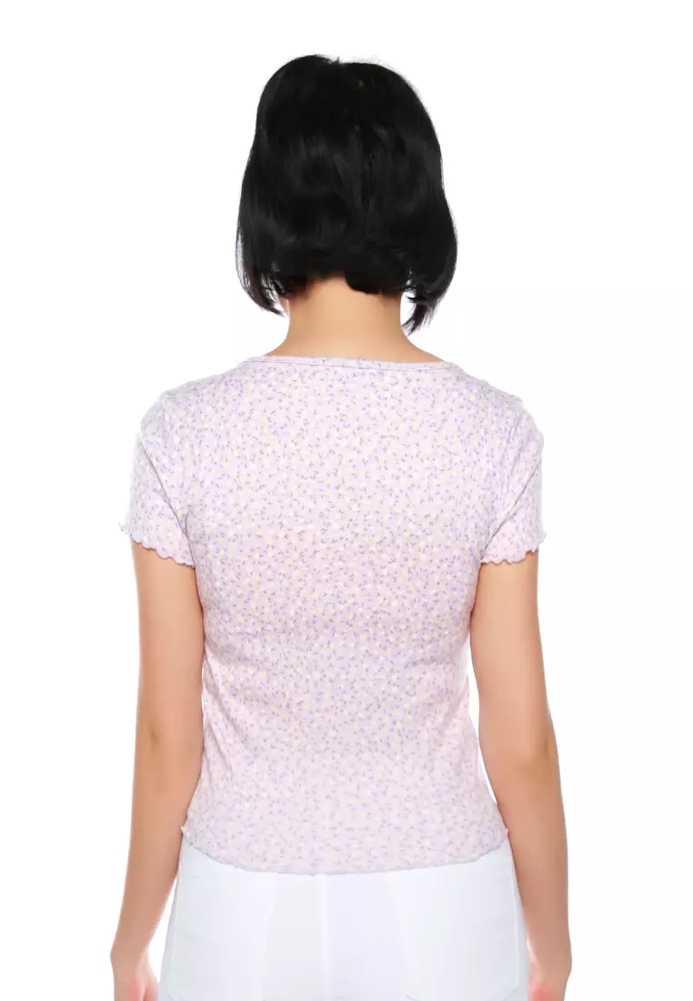 Buy London Rag Purple Floral Floral Ditsy Top 2026 Online | ZALORA ...