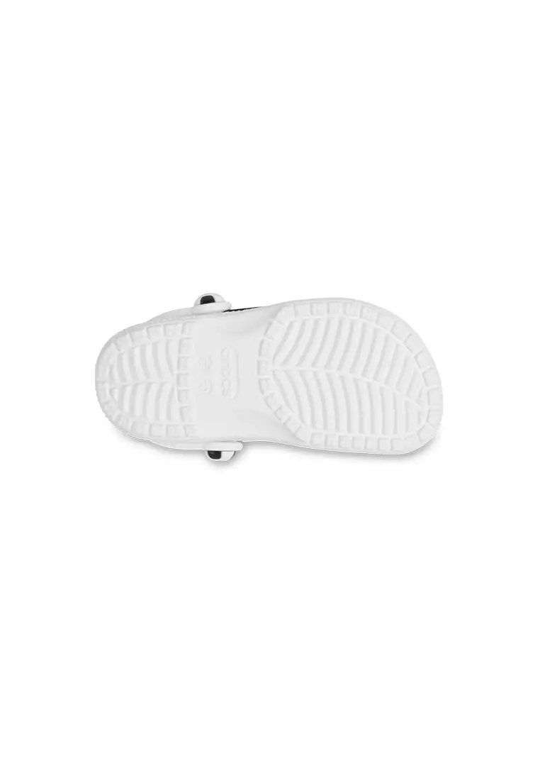 Kids' Classic Soccer Ball Clog in White Black