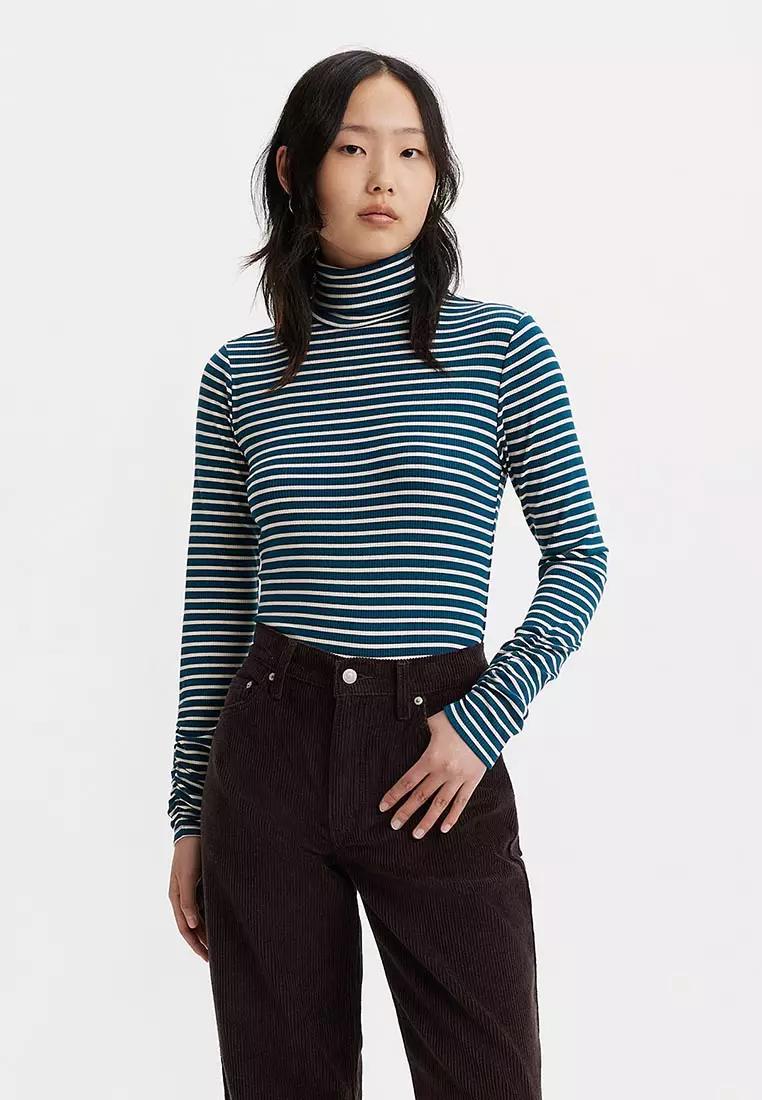 Levi s Women s Ruched Turtleneck