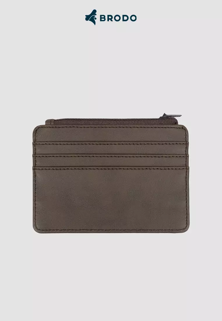 BRODO - Porto Synthetic Leather Card Wallet Brown