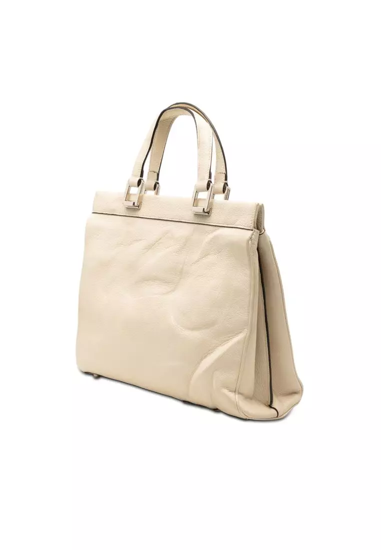Pre-Loved Gucci Medium Calfskin Zumi Top Handle Bag