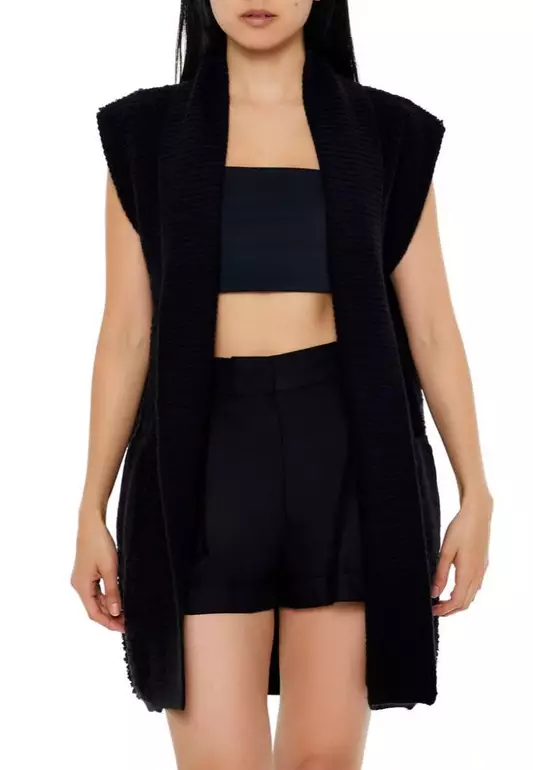 Short-Sleeve Cardigan Sweater