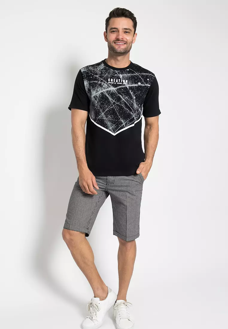 LGS - Celana Chinos Casual Pendek Pria Abu-Abu CSS.435.054.177.C