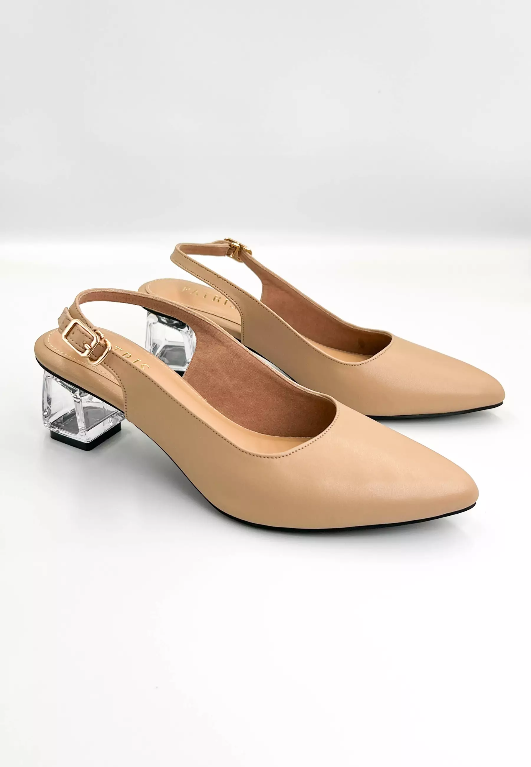 PATRIS Briana Mules Wanita Heels / Hak Kaca 5 Cm