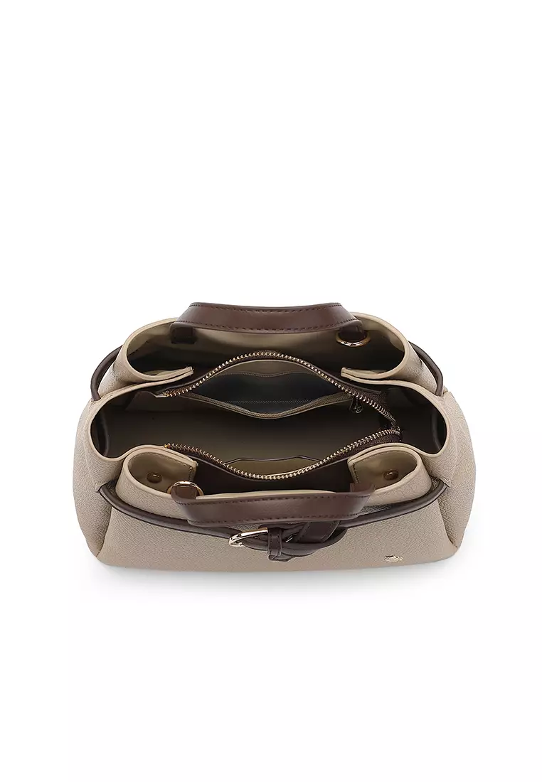 Women's Top Handle Bag / Sling Bag / Crossbody Bag / Shoulder Bag (Tas Tangan Wanita / Tas Selempang Wanita / Tas Bahu Wanita) - Cokelat