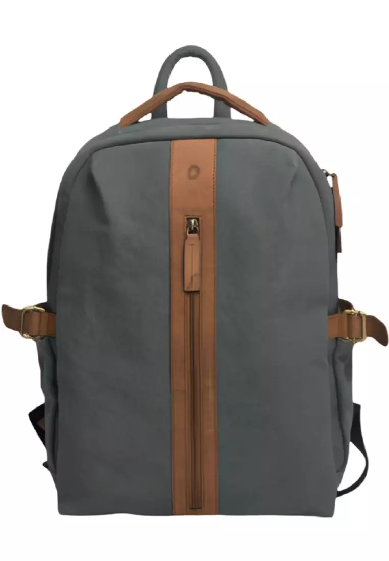 Mens canvas deals leather backpack