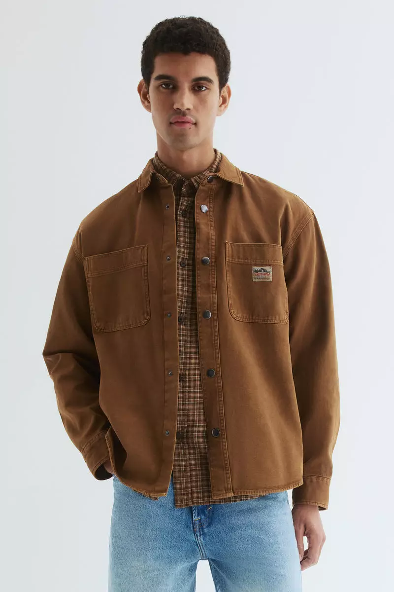 Oversized Fit Canvas overshirt