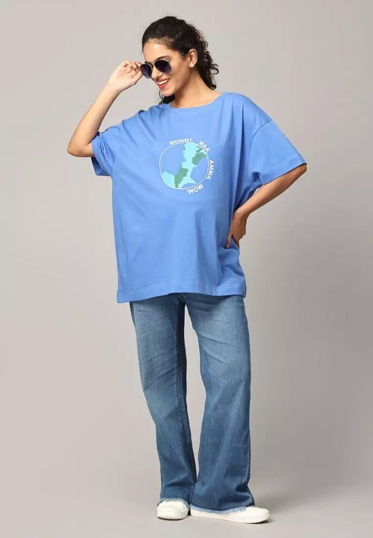 Mom My World Oversized Mumma T-shirt