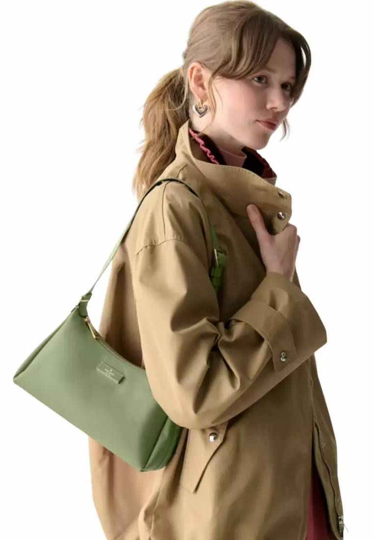 Kate Spade Carter Nylon Small Shoulder Bag In Cedar Stand KL967