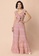 Indya pink Blush Geo Knotted Crop Top and Sharara Pants Set 44234AAC3155A2GS_4