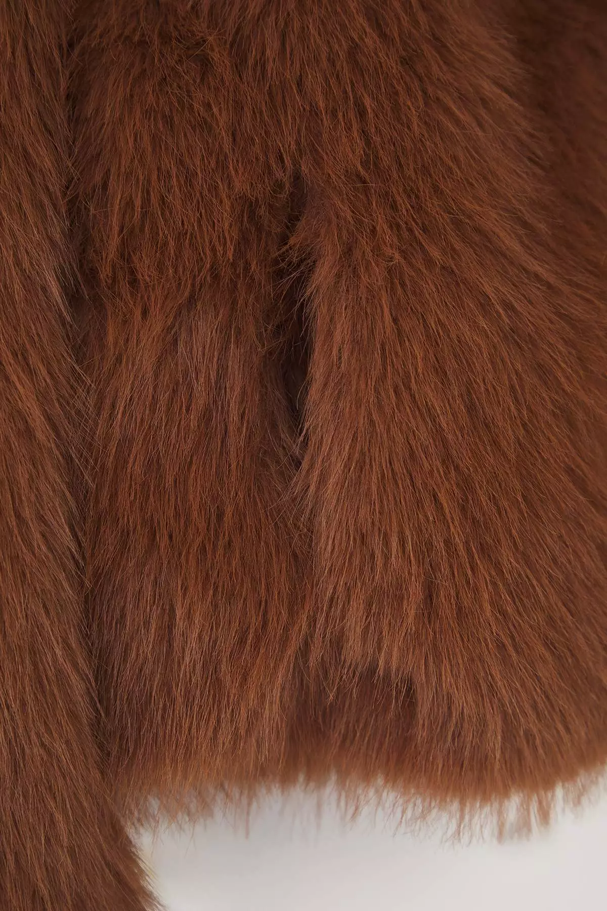 Light Brown Oversize Fur Coat