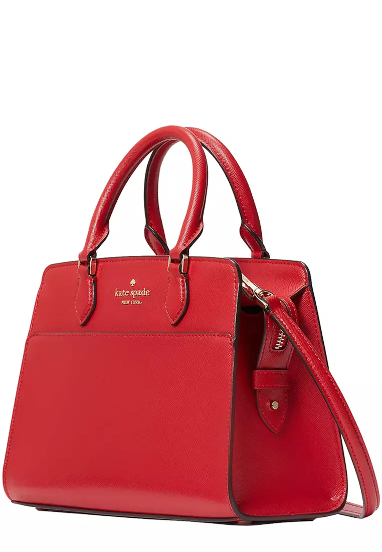 Kate spade red leather bag sale