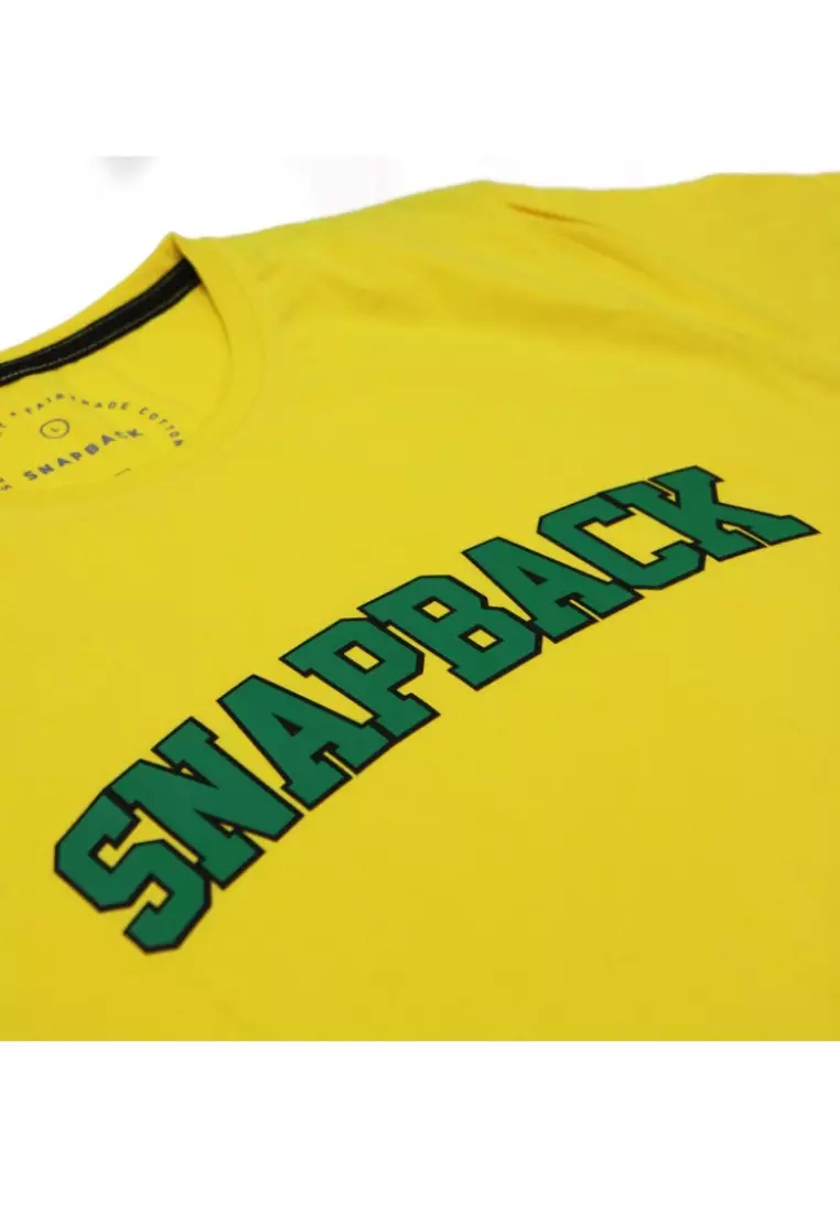 Snapback T-Shirt Kuning Dewasa Logo Snapback Hijau