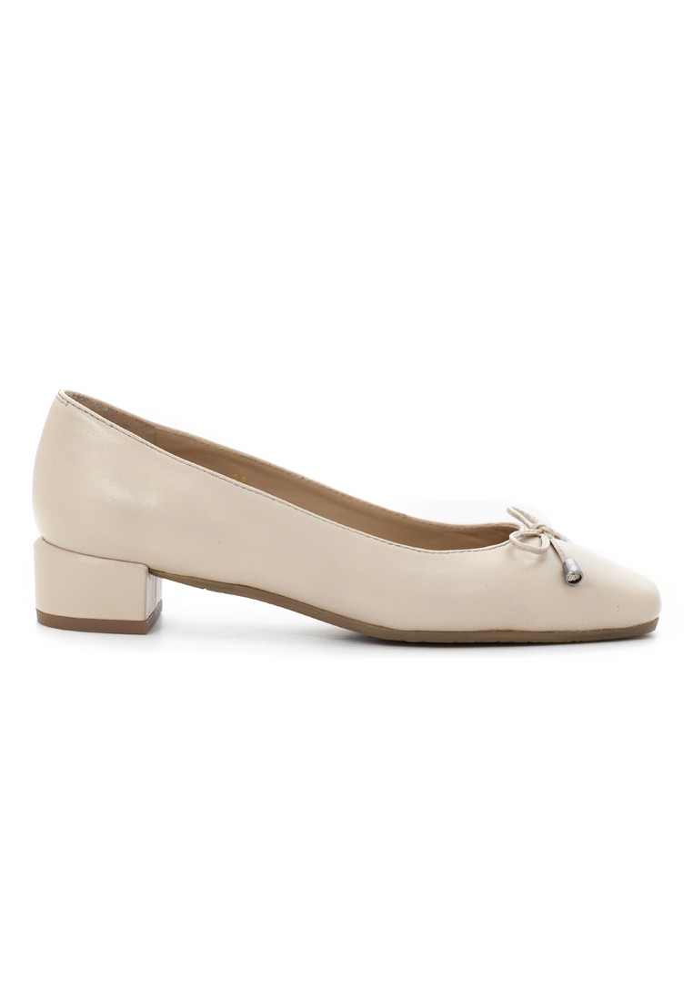 AMAZTEP Squared Toe With Classy Bow Pumps