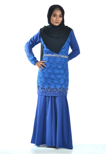 Buy Sweetheart Sweetheart Prada Lace Kurung Blue Online Zalora