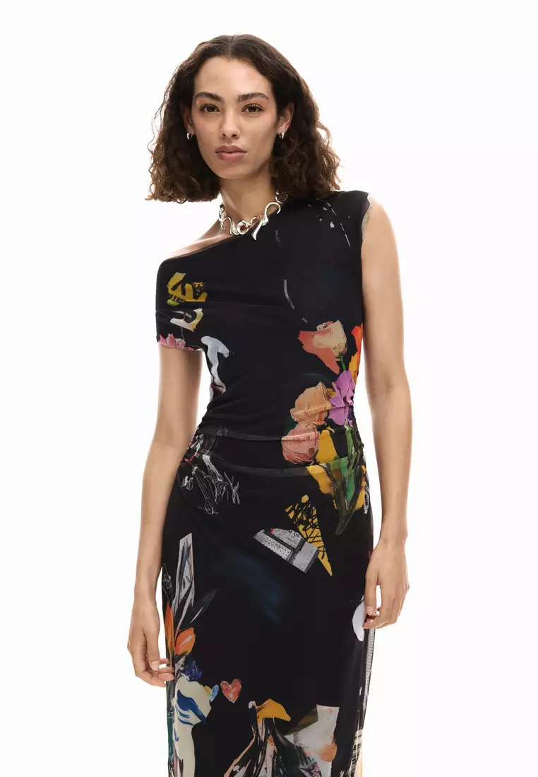 Midi dress collage
