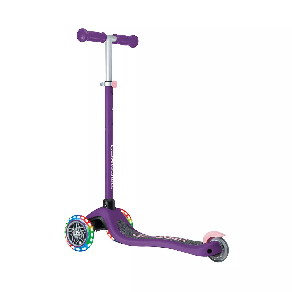 Globber Skuter Primo Dengan Lampu V2 - Ungu