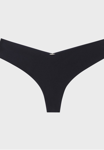 6IXTY8IGHT black 6IXTY8IGHT Clean Cut Micro Thong Panty Seamless Low Rise Panties PT12152 38E1CUS50FCF50GS_1