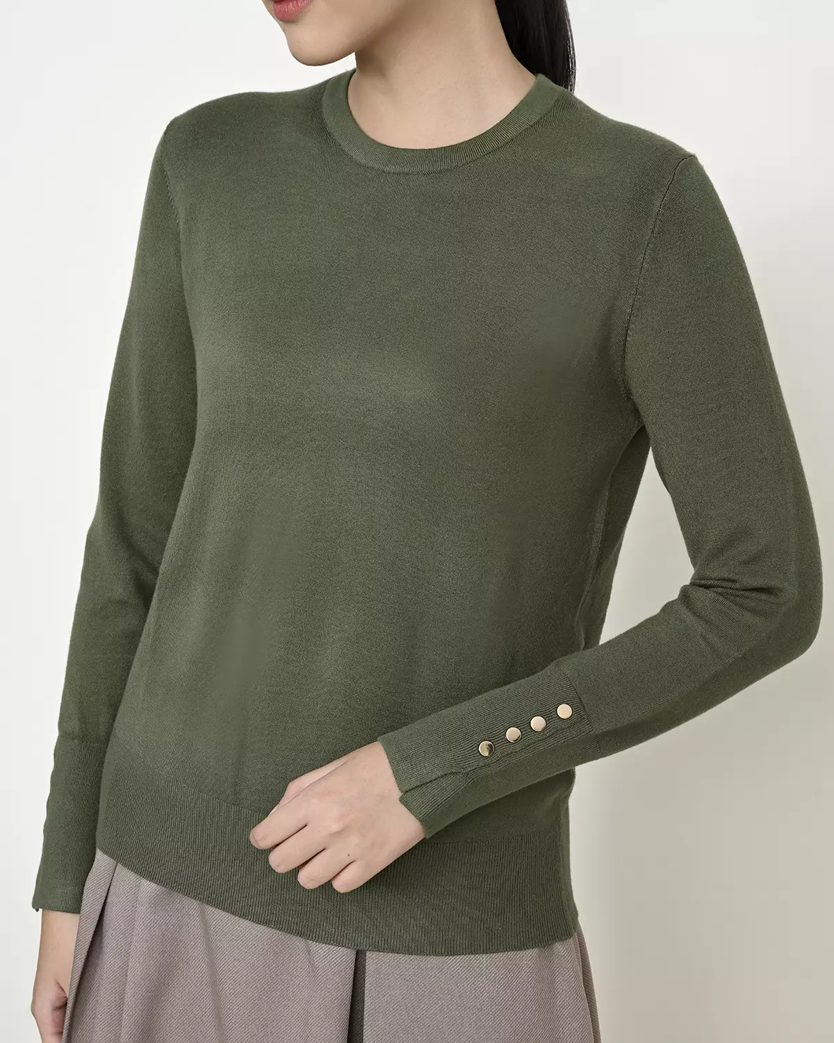 Geulis.id GEMMI SWEATER - Olive