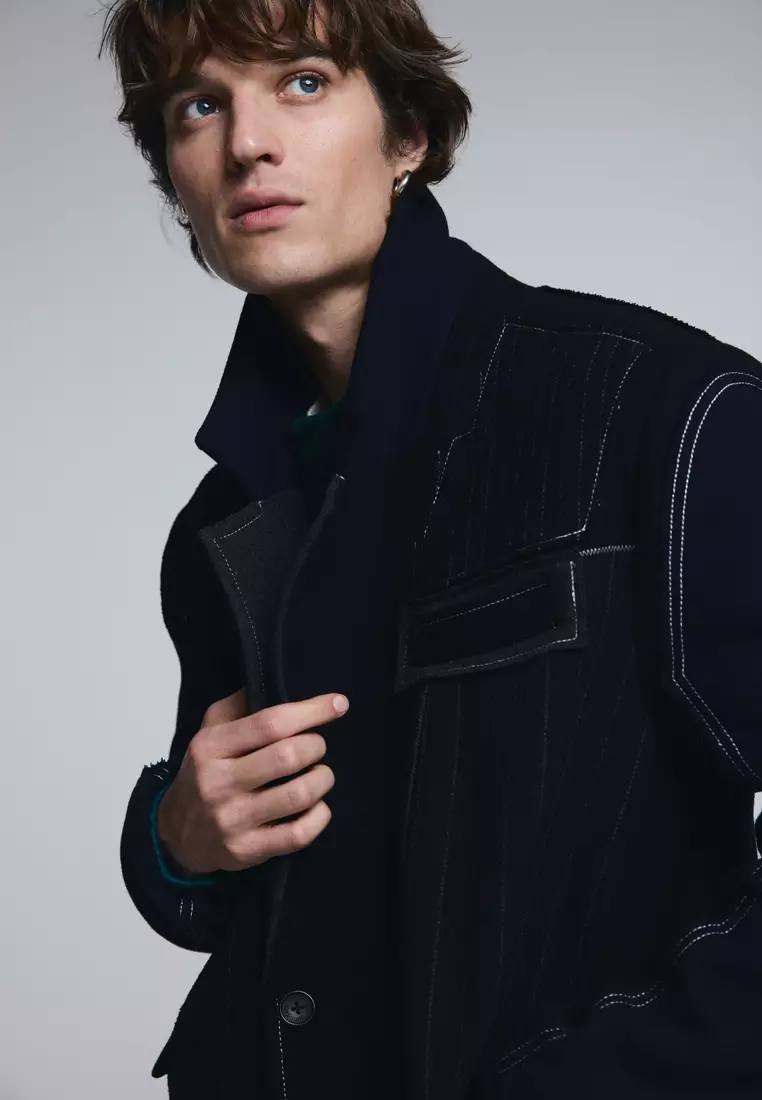 Long striped coat