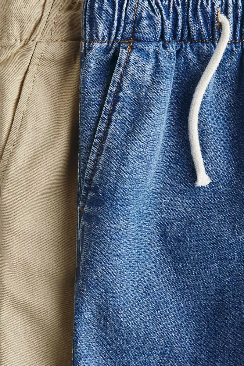2-pack cotton joggers