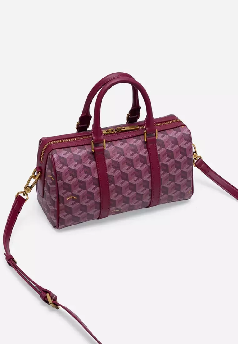 Enzo Mini Duffle Bag Burgundy