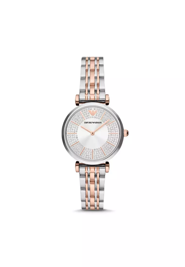 Emporio Armani Emporio Armani Two-Hand Two-Tone Stainless Steel Watch ...