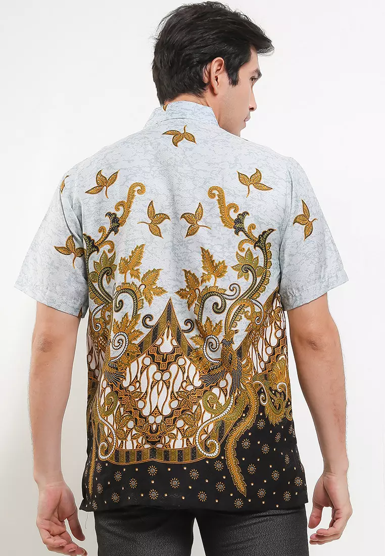 Arthur Shirt Kemeja Batik Doby Pria Pendek