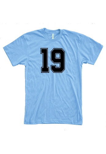 MRL Prints blue Number Shirt 19 T-Shirt Customized Jersey 4C284AA107935BGS_1