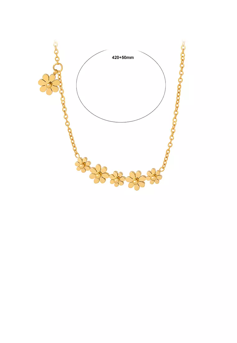 Daisy shop necklace gold