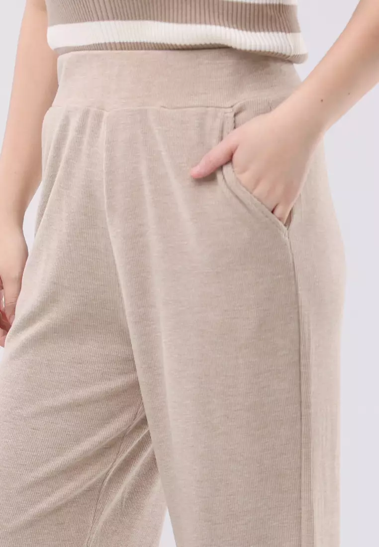 Knitted Wide Leg Pants