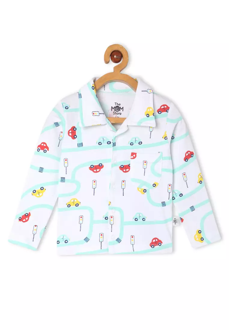 Baby And Kids Pajama Nightsuit Set - City Drive