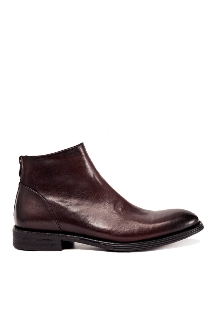 VANSA Casual Top Layer Cowhide Martin Boots VSM-B2101988